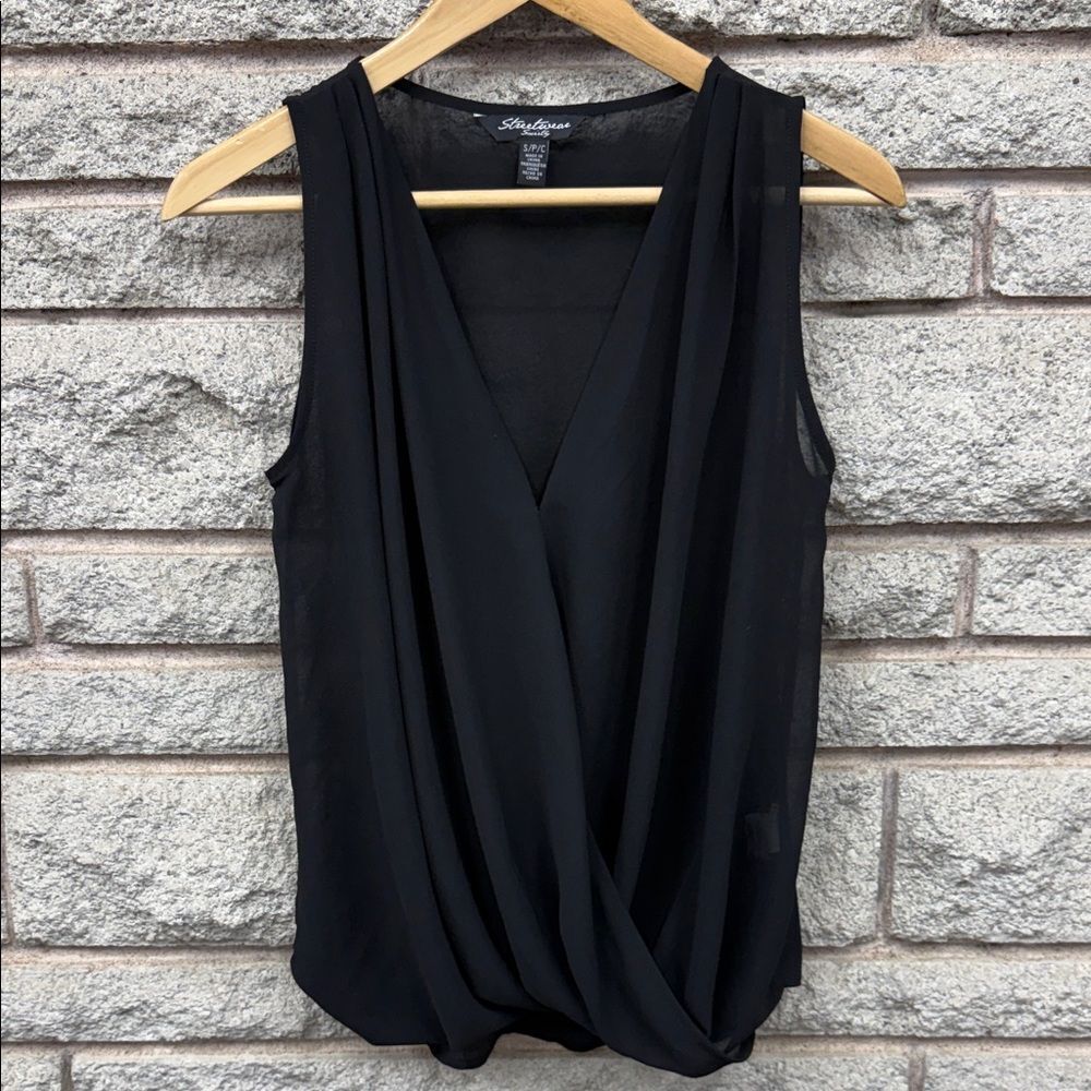 Streetwear Society Black Sleeveless Blouse